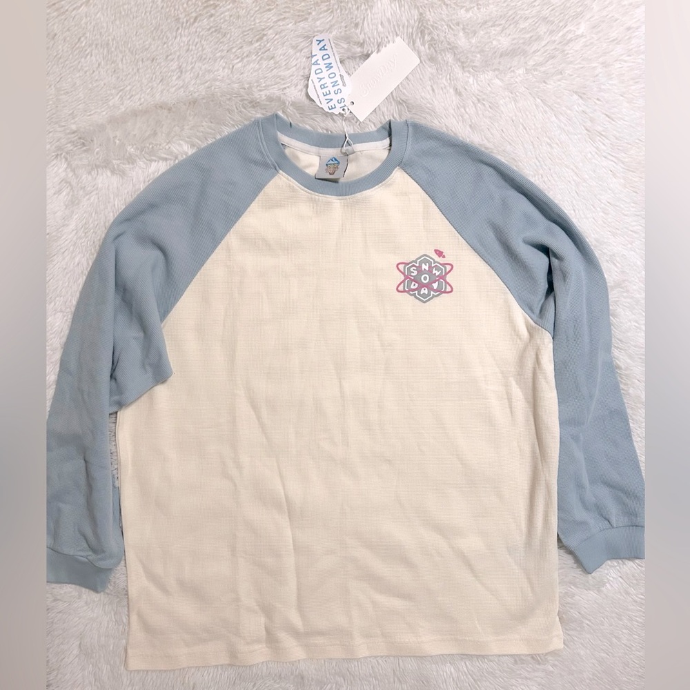 SnowDay Waffle Knit Raglan Shirt - Picture 4 of 12